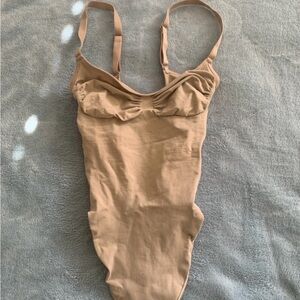 Tan Bodysuit skims new size large